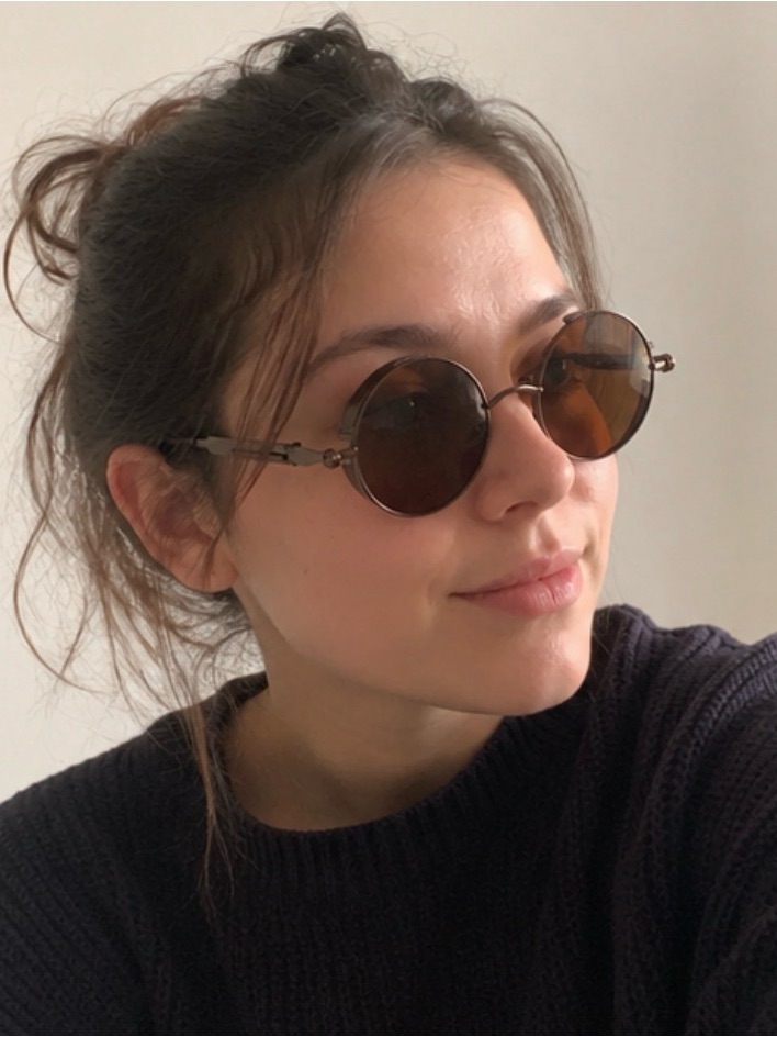Vintage Round Steampunk Sunglasses Brown Tint Retro Metal Frames
